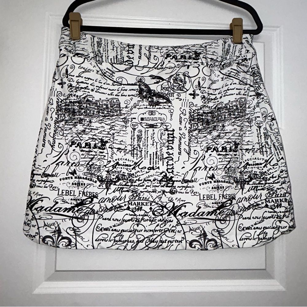 Anthony’s Resort Wear Parisian Print Pull On Skirt Shorts Skort